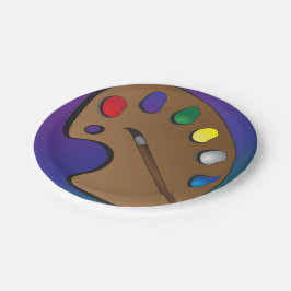 Teller der Artist Palette