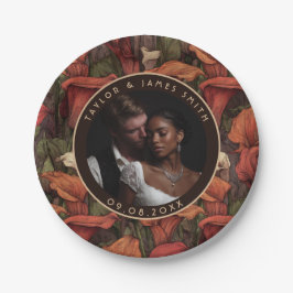 Teller der Calle Lilies für die Sommerhochzeit