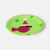 Teller der coolen Kardinal Paper Holiday Party (Schrägansicht)