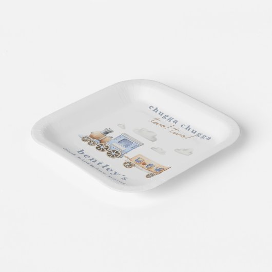 Teller der Geburtstagsparty (Gewinkelt)