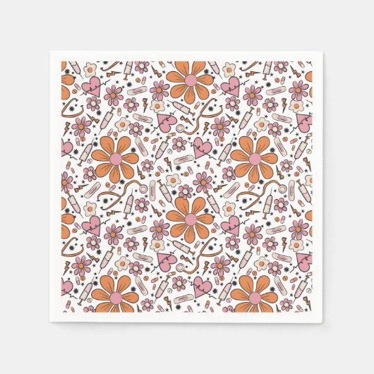 Teller der Krankenpflegepartei, Teller der Gesundh Serviette (Vorderseite)