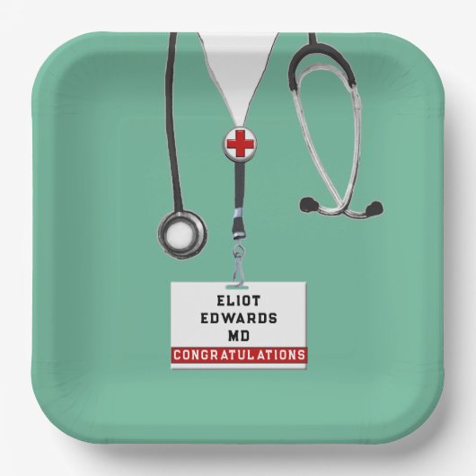 Teller der Medical School Graduation Party (Vorderseite)