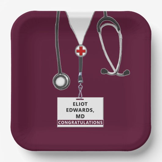 Teller der Medical School Graduation Party (Vorderseite)