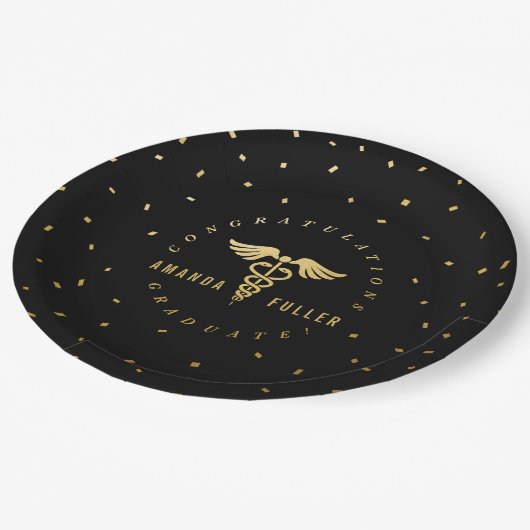 Teller der Medizin- oder Pflegeschule (Schrägansicht)