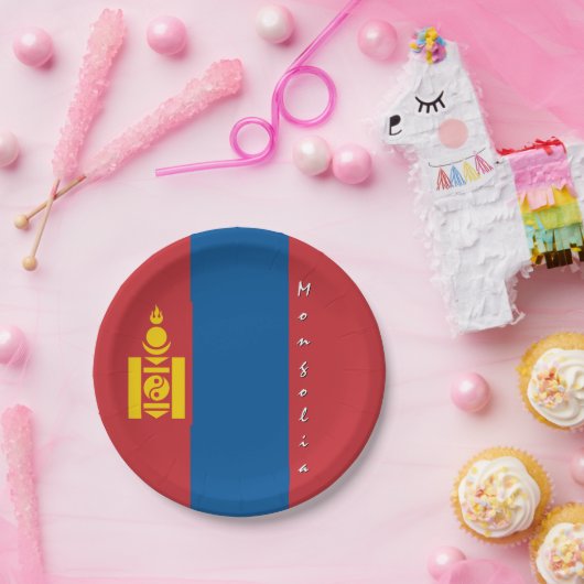 Teller der mongolischen Flagge, Party, Sport, Mong (Party)