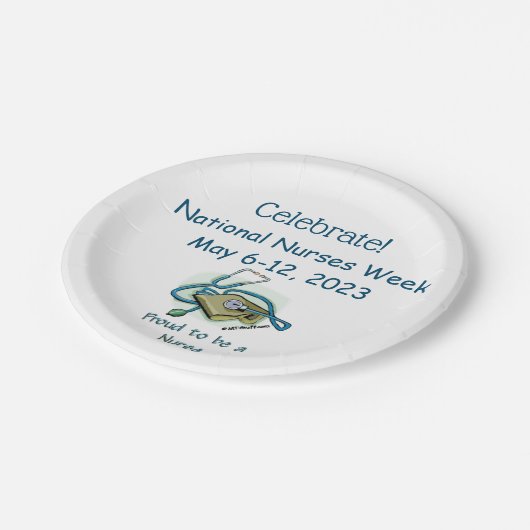 Teller der National Nurses Week 2023 (Schrägansicht)