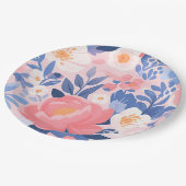 Teller der Petals & Picnic Collection aus Papier (Schrägansicht)