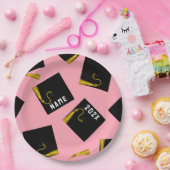 Teller der rosa Graduierungspartei (Party)