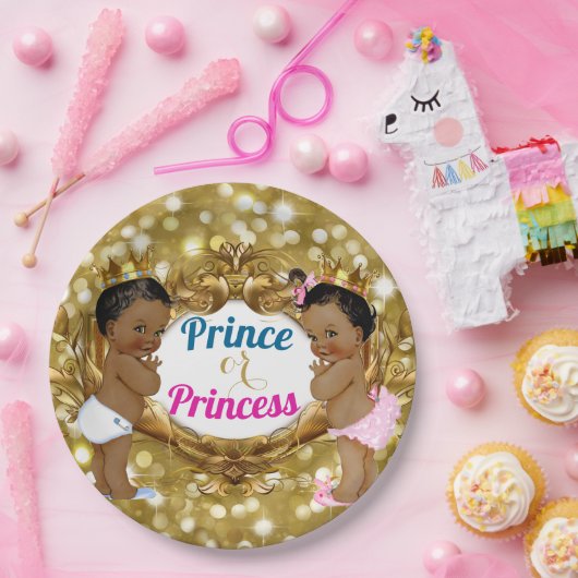 Teller des afrikanischen Prinzen oder Princess-Gol (Party)