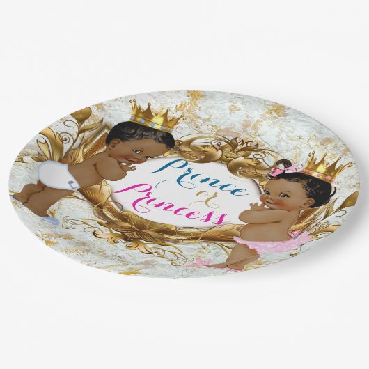 Teller des afrikanischen Prinzen oder Prinzessinne (Schrägansicht)