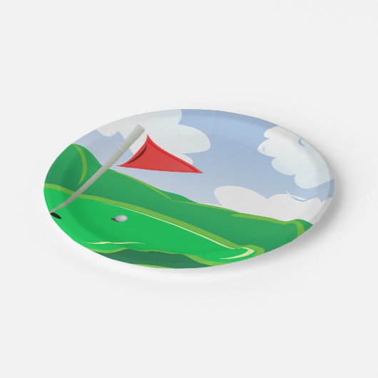 Teller des Grünbuchs über Golfplätze (Schrägansicht)