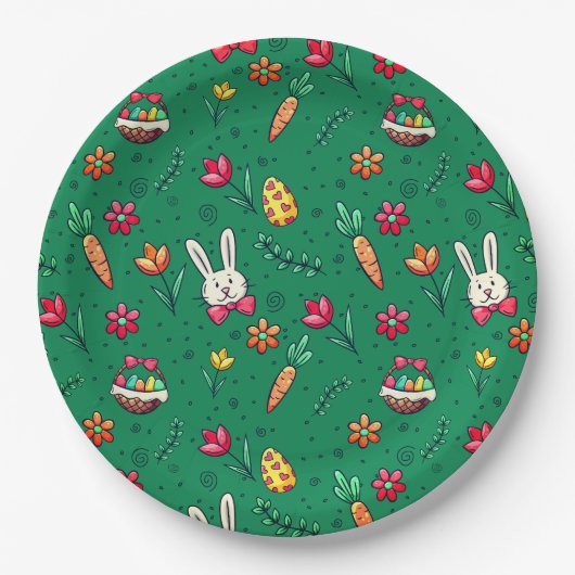 Teller des Grüne Ostermusters (Vorderseite)