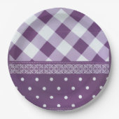 Teller des lila Weißkunstpapiers (Vorderseite)