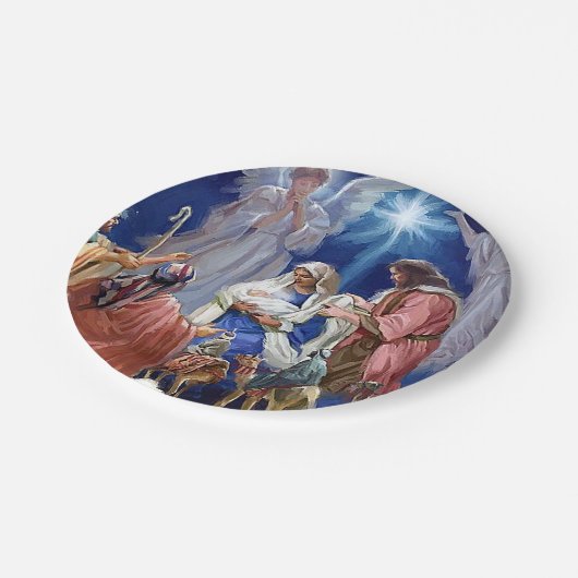 TELLER DES NATIVITÄTSPAPIERS (Schrägansicht)