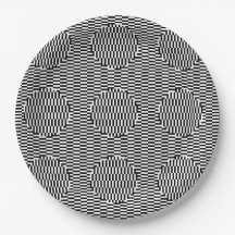 Teller des optischen Illusion-Party - Set 3