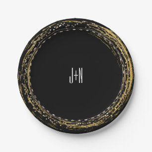 Teller des Party "Gold Foil Sparkle Glamour"