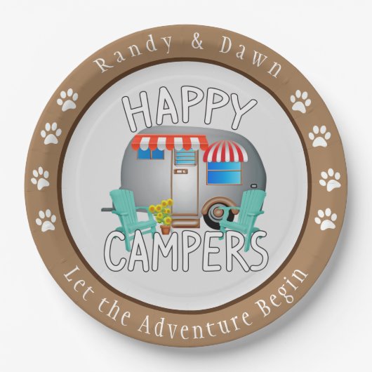 Teller des Personalisierten Campings (Vorderseite)