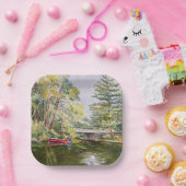 Teller des Red Boat Mountain Water color (Party)