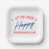 Teller des Unabhängigkeitstages (Vorderseite)