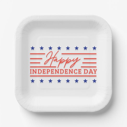 Teller des Unabhängigkeitstages (Vorderseite)