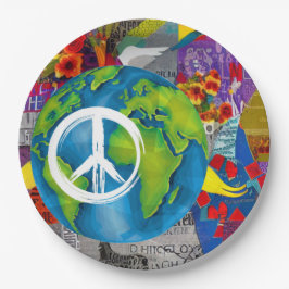 Teller des Weltfriedenspapiers