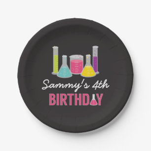 Teller des wissenschaftlichen Party in Rosa