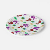 Teller Dinosaurier farbig (Schrägansicht)