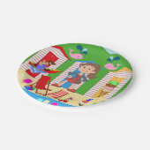 Teller, Eiscreme Beach Spaß Pappteller (Schrägansicht)