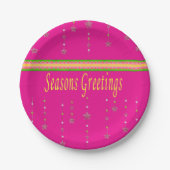 Teller, frohe Weihnachts-Frohe Festtage Pappteller (Vorderseite)