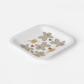 Teller, Frohe Weihnachtsgebäck Pappteller (Gewinkelt)