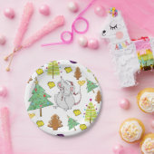 Teller, Frohe Weihnachtsmäuse Käse Pappteller (Party)