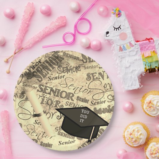 Teller für Abschluss (Party)