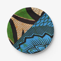 Teller für afrikanische Print Paper-Party