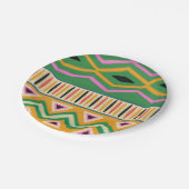 Teller für afrikanische Print Paper-Party (Schrägansicht)