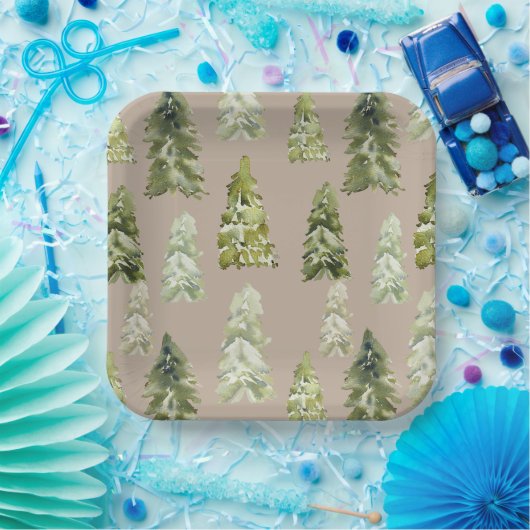 Teller für Aquarellbäume (Party)