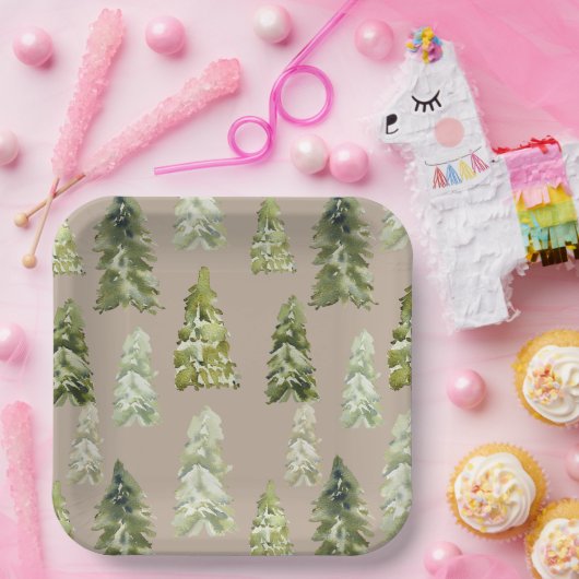 Teller für Aquarellbäume (Party)