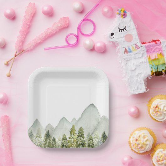 Teller für Aquarellbäume (Party)