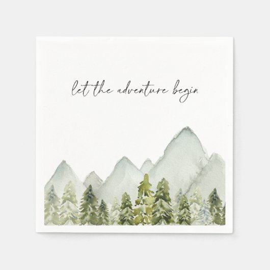 Teller für Aquarellbäume Serviette (Vorderseite)