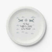 Teller für Baby Shower Luftwaffe Kleiner Co-Pilot