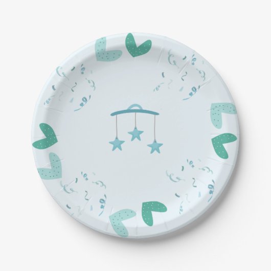 Teller für Babydusche (Vorderseite)