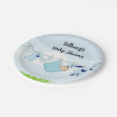 Teller für Babydusche (Schrägansicht)