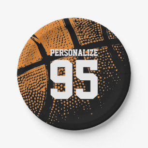 Teller für Basketball-Geburtstagsparty