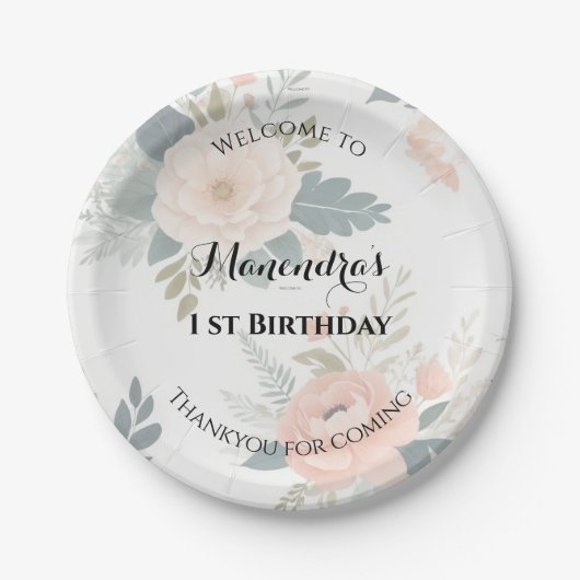 Teller für benutzerdefiniertes Bluepapier für das  (Vorderseite)