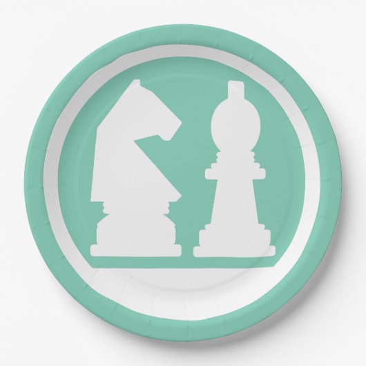 TELLER für benutzerdefiniertes Farbpapier CHESS (Vorderseite)