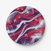 Teller für benutzerdefiniertes Papier mit amerikan (Vorderseite)