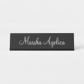 Teller für Berufliche Schreibtischnamen von Classy Schreibtischnamensplakette (Vorderseite )