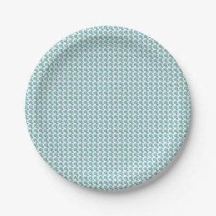 Teller für blaues Spiralmuster
