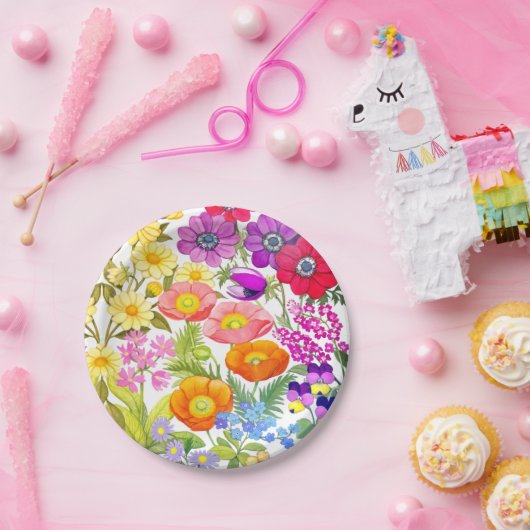 Teller für Blumengarten (Party)