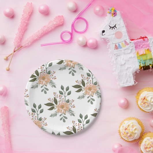 Teller für Blumenmuster (Party)