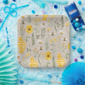 Teller für Blumenpapier für Wasserfarben (Party)